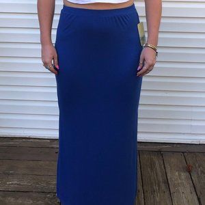 blue maxi dress
